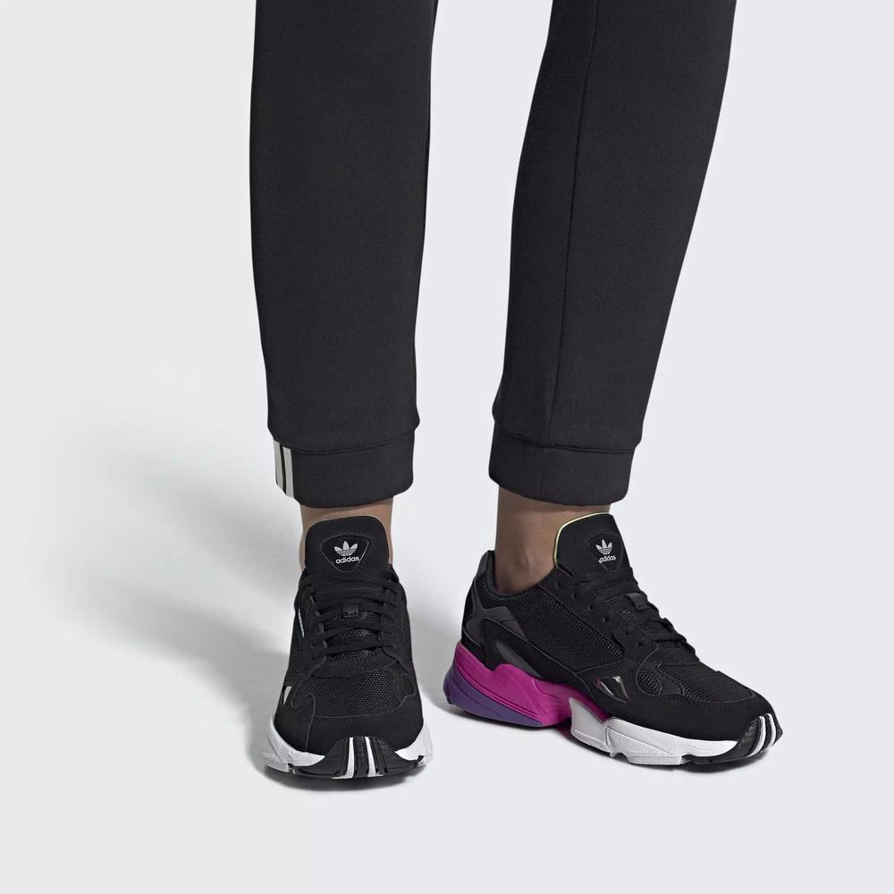 Adidas Falcon Tenis Negros Para Mujer (MX-75001)